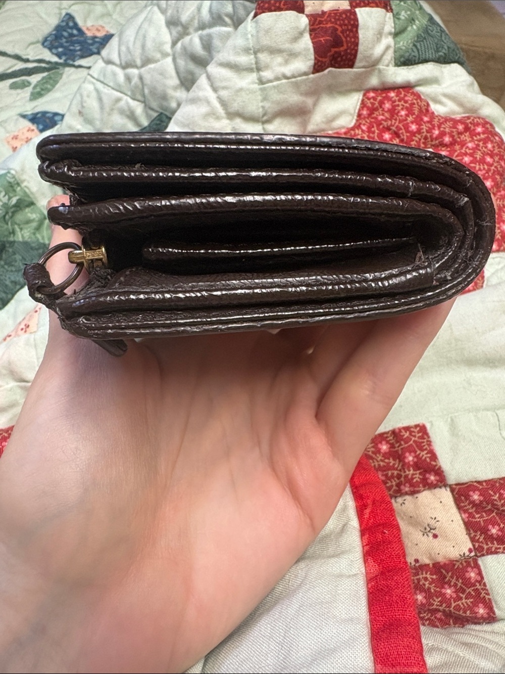 Coach Signature C Brown PVC and Leather Wallet - Picture 14 of 15